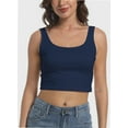 thumbnail image 1 of Tank Top for Women Square Neckline Sleeveless Trendy Sexy Tops Slim Fitted Summer Yoga Tops, 1 of 4