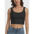 thumbnail image 1 of Tank Top for Women Square Neckline Sleeveless Trendy Sexy Tops Slim Fitted Summer Yoga Tops, 1 of 4