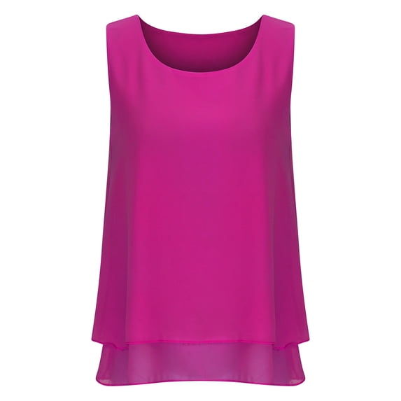 Tank Top for Women Summer Sleeveless Crew Neck Casual Dressy Tops Loose Fit Floral Print Shirts Fashion Blouses