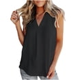 thumbnail image 1 of Tank Top for Women V Neck Sleeveless Summer Tops for Women Solid Color Casual Loose Workout T Shirts Blouses, 1 of 5