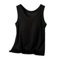 thumbnail image 1 of Tank Top for Women's Scoop Neck Sleeveless Knit Ribbed Fitted Casual Crop Tank Top Tube Tops for Women,Black,2XL, 1 of 4