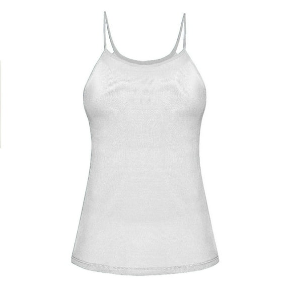 Tank Top for Women with Built in Bra 2025 Summer Slim Ribbed Camisole Tops Casual Comfy Yoga Workout Padded Shirts