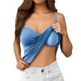 thumbnail image 1 of Tank Top with Built In Bra 2 In 1 Comfy Casual Summer Tshirt Pilates Gym Activewear Basic Sleeping Undershirt, 1 of 7