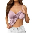 thumbnail image 1 of Tank Top with Built In Bra Sleeveless Slim Fit Classic Summer Tshirt Pilates Gym Activewear Wirefree Support Workout Tank Tops, 1 of 6