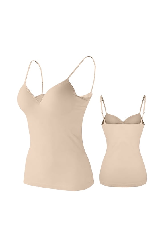 Tank Top with Built in Bra for Women Womens Daily Solid Camisole Bra Undershirt Sexy Adjustable Straps With Breast Cup Sleeveless Tank Top
