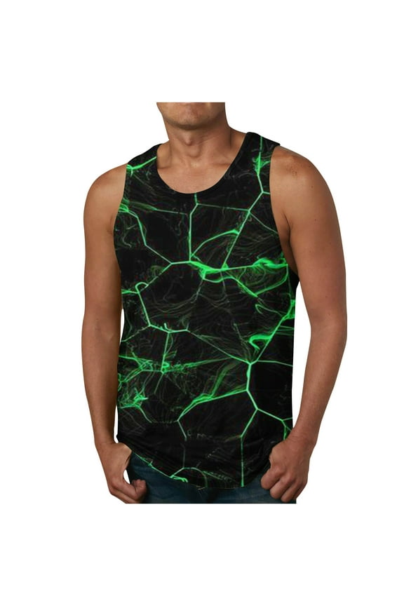 Tank Tops Beach Men Mens 3D Print Tank Top Summer Casual Novelty Polyester Gym Workout Bodybuilding Tank Tops Graphic Gym Tank Tops For Men