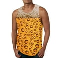 thumbnail image 1 of Tank Tops Casual Men Tank Colorless Gradient Printing Round Neck Thin Strap Leakage Back Regular Casual Sports Tank Blouses Big And Tall Beach Tank Tops For Men, 1 of 4