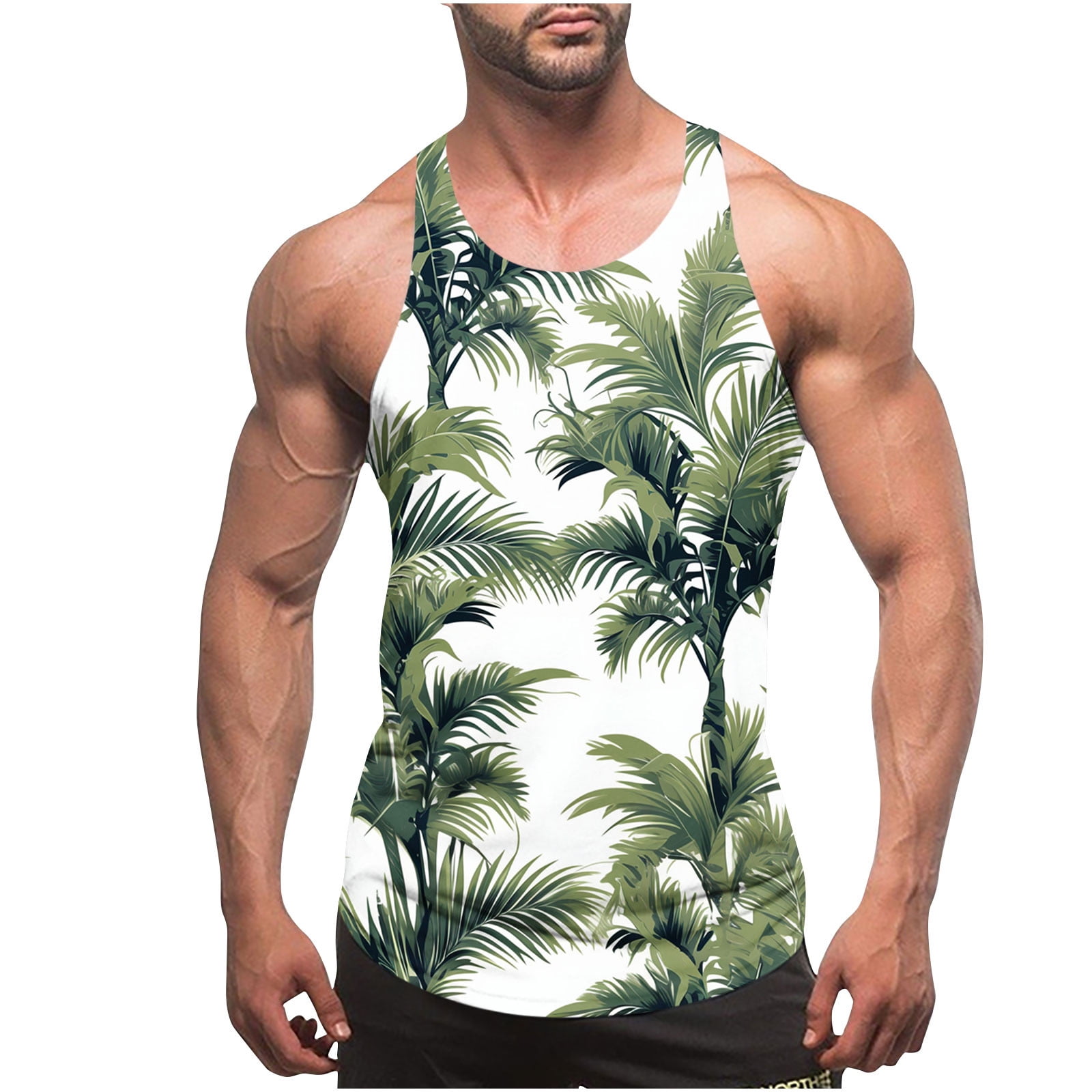 Tank Tops For Men Big And Tall Mens Breathable Tank Tops Novelty 3D ...
