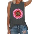 thumbnail image 1 of Tank Tops For Women 2024 Sleeveless Round Neck Lightweight Loose Fit Summer Blouses Graphic Printed Fashion Textured T Shirts, 1 of 6