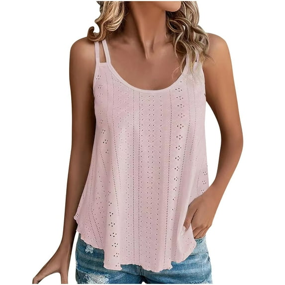 Tank Tops For Women 2025 Loose Fit Sevevn Women's Tank Tops Sleeveless Summer Top Spaghetti Strap Spring Shirt Loose Fit Beach Vacation 2025 Casual