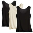 thumbnail image 1 of Tank Tops For Women 3PC Summer Ice Vest Wear A Base Shirt Camisole Tops For Women, 1 of 2