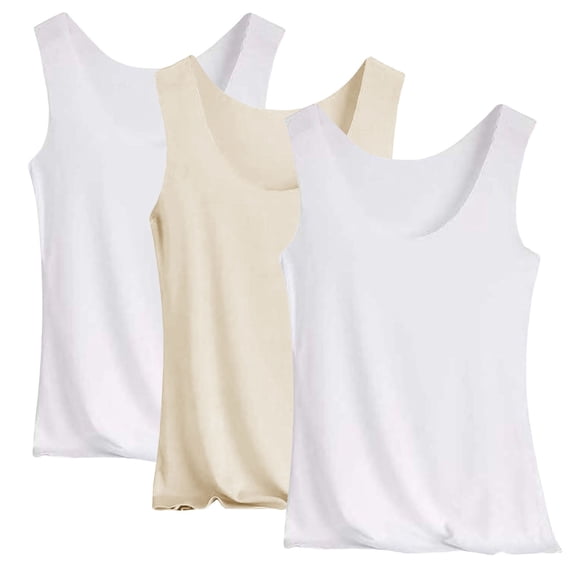 Tank Tops For Women 3PC Summer Ice Vest Wear A Base Shirt Camisole Tops For Women