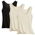 thumbnail image 1 of Tank Tops For Women 3PC Summer Ice Vest Wear A Base Shirt Camisole Tops For Women, 1 of 2