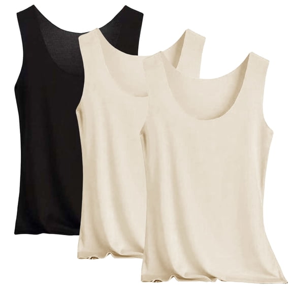 Tank Tops For Women 3PC Summer Ice Vest Wear A Base Shirt Camisole Tops For Women