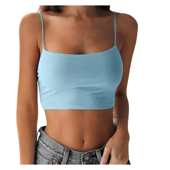 Tank Tops For Women Fashion Party Soild Color Strap Casual Sleeveless Tunic Tank Tops Camisole Tops For Women