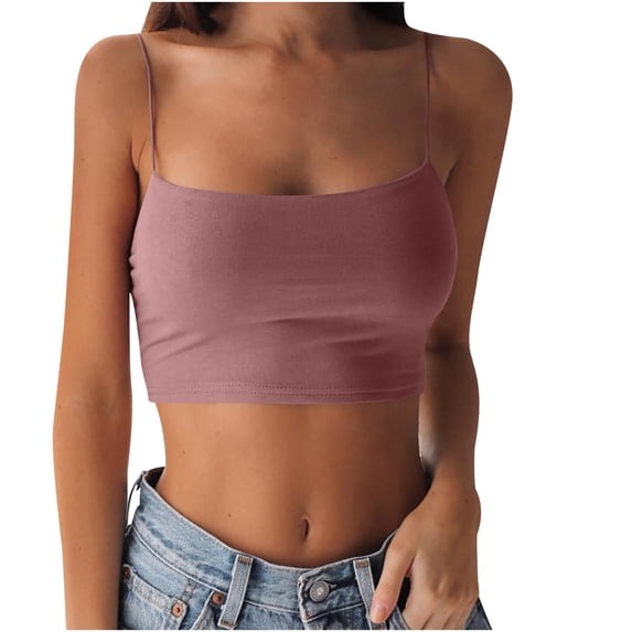 Tank Tops For Women Fashion Sleeveless Vest Ladies Solid Camis Slim Short Tank Tops Camisole Tops For Women
