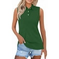 thumbnail image 1 of Tank Tops For Women Shirts For Summer Button Down Collared Sleeveless Tops Business Work Casual Basic Blouses Camisole Tops For Women, 1 of 5
