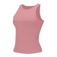 thumbnail image 1 of Tank Tops For Women Sleeveless Tank Top Blouse Racerback Slim Top Knit Ribbed Shirt Blouse Camisole Tops For Women, 1 of 5