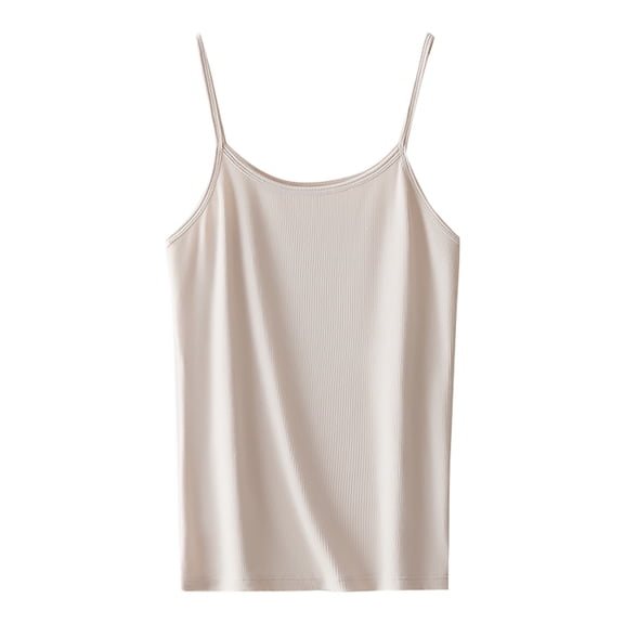 Tank Tops For Women Soft Tank Top Vest With Built In Bra Sleeveless Comfy Stretch Yoga Gym Tops Workout Tank Tops Camisole Tops For Women