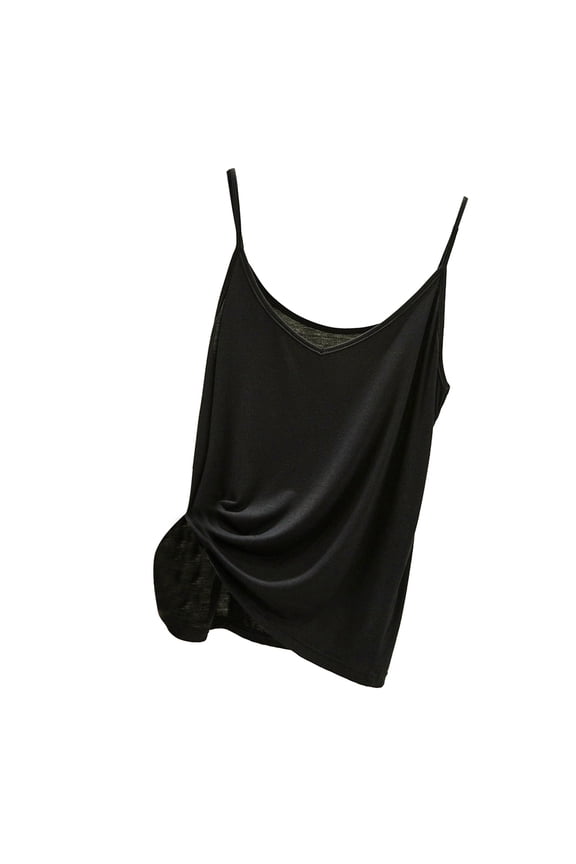 Tank Tops For Women Spaghetti Strap Sleeveless V Neck Summer Innerwear Slimming And Shaping Basic Thin Casual Top For Camisole Tops For Women