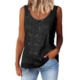 thumbnail image 1 of Tank Tops For Women Summer Fashion Sequin Tops Neck Sequin Sleeveless Tanks Tops Blouses Camisole Tops For Women, 1 of 7
