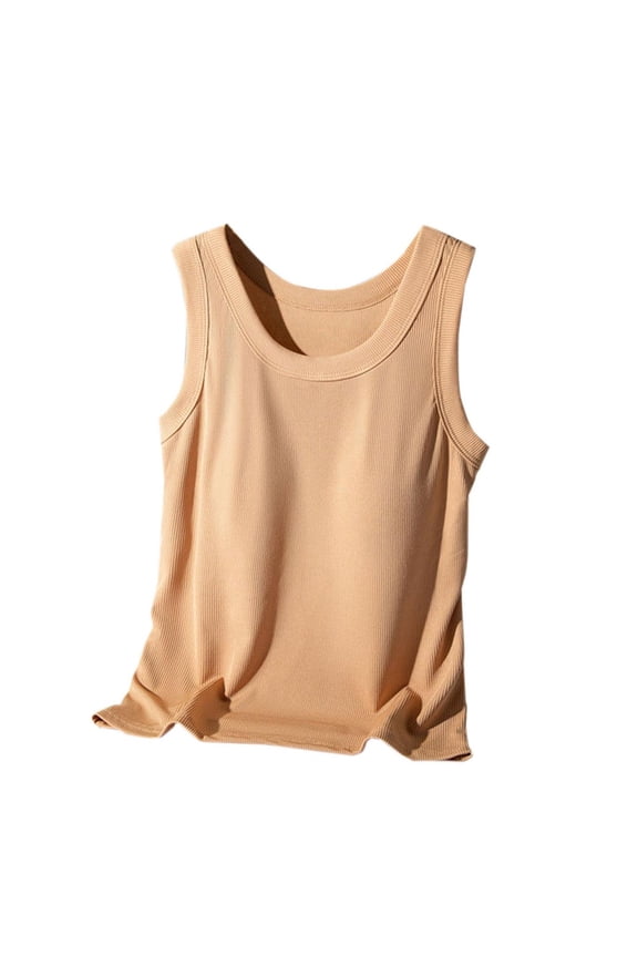 Tank Tops For Women Tank Top For Sleeveless Tops With Built In Bras Shelf Bra Padded Shirt Casual Tanks Loose Fit Camisole Tops For Women