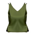 thumbnail image 1 of Tank Tops For Women V Neck Large Size Suspender Vest In Summer Versatile Temperament Sleeveless Top Camisole Tops For Women, 1 of 4