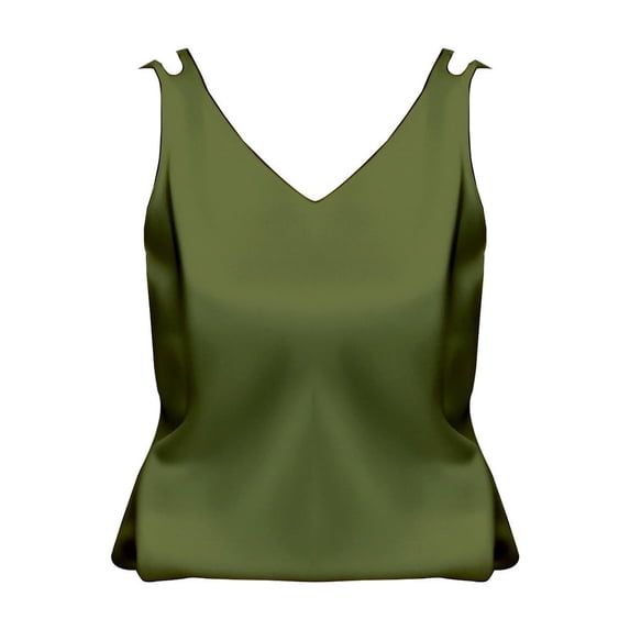Tank Tops For Women V Neck Large Size Suspender Vest In Summer Versatile Temperament Sleeveless Top Camisole Tops For Women