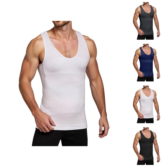 Tank Tops Men Body Shaper Lightweight Breathable Compression Sleeveless Shirt Workout Running Gym Tanks