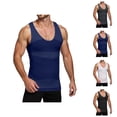 thumbnail image 1 of Tank Tops Men Body Shaper Lightweight Breathable Compression Sleeveless Shirt Workout Running Gym Tanks, 1 of 5