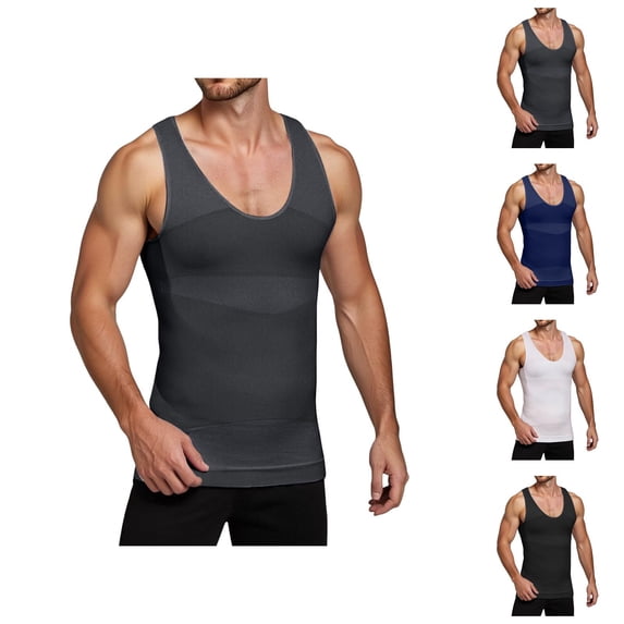 Tank Tops Men Body Shaper Lightweight Breathable Compression Sleeveless Shirt Workout Running Gym Tanks