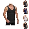 thumbnail image 1 of Tank Tops Men Body Shaper Lightweight Breathable Compression Sleeveless Shirt Workout Running Gym Tanks, 1 of 5