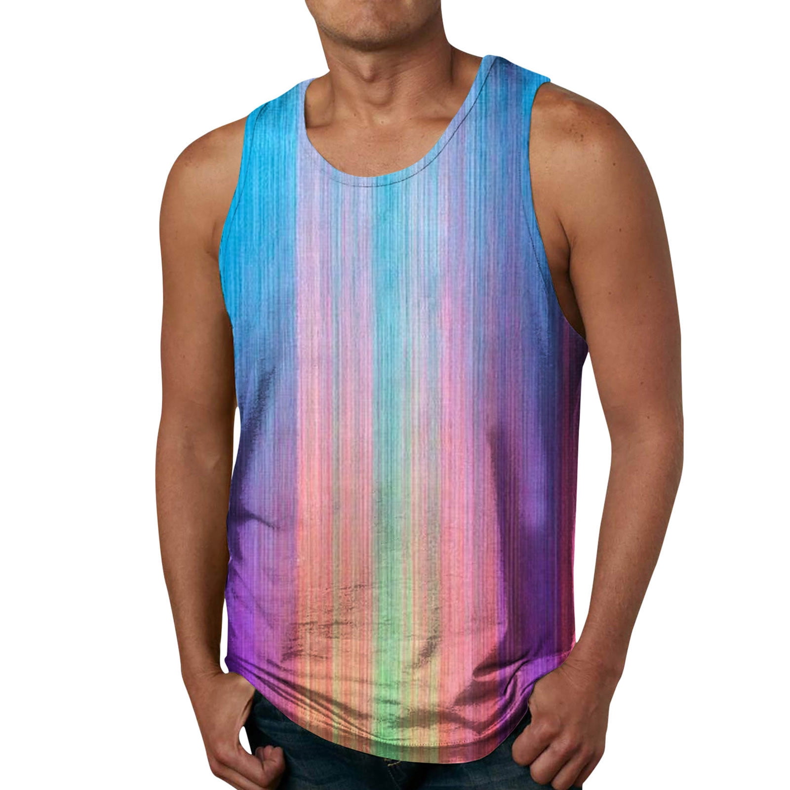 Tank Tops Men Graphic Summer Fashion Casual Beach Seaside Digital 3D