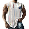 thumbnail image 1 of Tank Tops Men Graphic Vintage,Funny Print Graphic Tee Shirts Mens Summer Casual Loose Sleeveless Crew Neck Tank Tops Hawaiian Beach Vest Shirts, 1 of 7