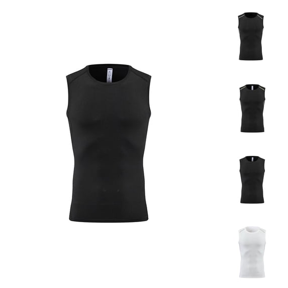 Tank Tops Men Lightweight Breathable Crewneck Compression Muscle Sleeveless Shirt Athletic Workout Running Gym Tanks