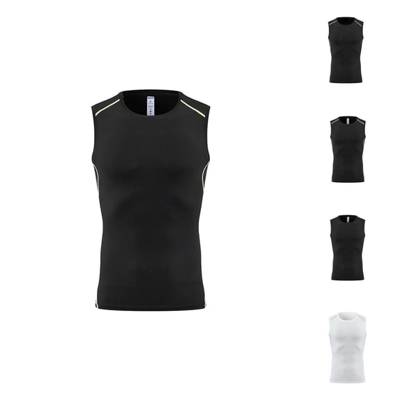 Tank Tops Men Lightweight Breathable Crewneck Compression Muscle Sleeveless Shirt Athletic Workout Running Gym Tanks