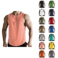 thumbnail image 1 of Tank Tops Men Lightweight Breathable Crewneck Muscle Sleeveless Shirt Athletic Workout Running Gym Tanks, 1 of 8