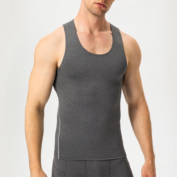 Tank Tops Men, Men's Compression Tank Top Athletic Workout Running Sports Sleeveless T-Shirt