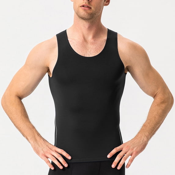 Tank Tops Men, Men's Compression Tank Top Athletic Workout Running Sports Sleeveless T-Shirt