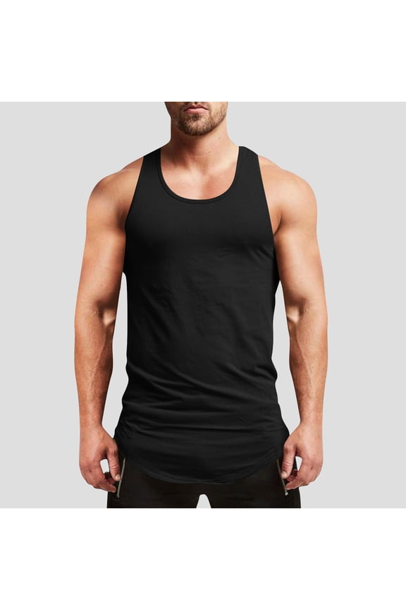 Tank Tops Men, Men's Muscle Gym Workout Stringer Tank Tops Bodybuilding Fitness T-Shirts