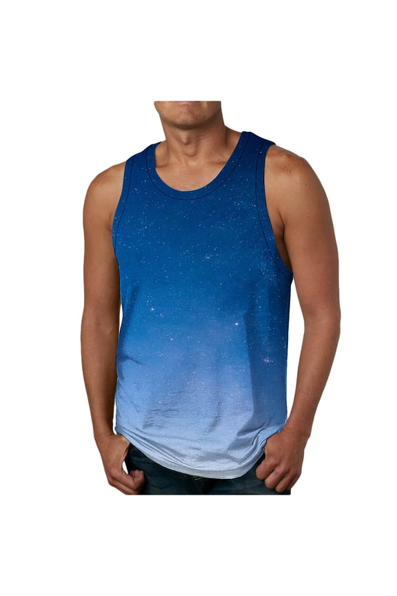 Tank Tops Men,Men's Sleeveless Workout Swim Shirt Running Gym Muscle Beach Tank Top Big and Tall