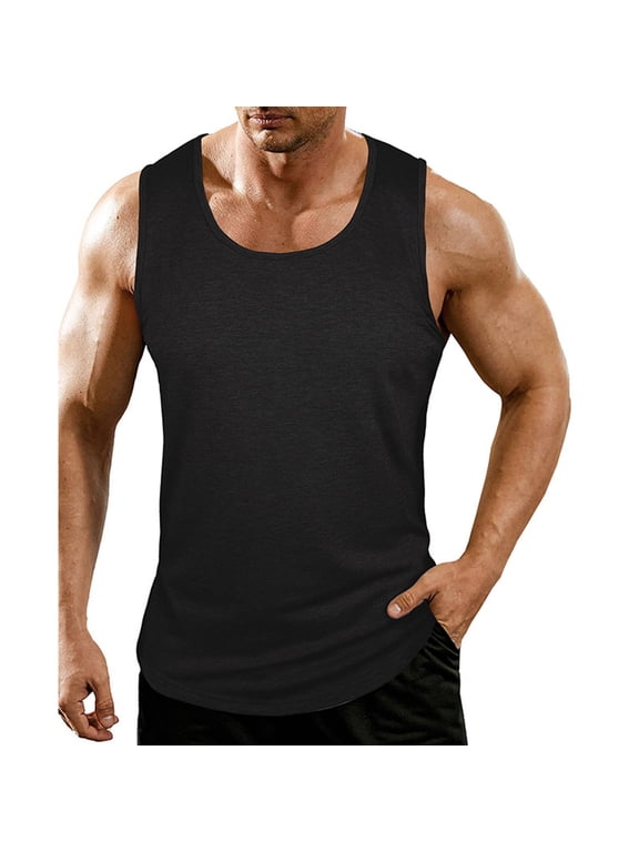 Tank Tops Men, Men's Tank Tops Quick Dry Workout Sleeveless Gym Muscle Shirts Athletic Bodybuilding Tee Shirt