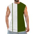 thumbnail image 1 of Tank Tops Men Mens Workout Tank Tops Muscle Cut Off Sleeveless Gym Cotton T-Shirts(Green,L), 1 of 4