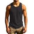 thumbnail image 1 of Tank Tops Men Moisture-Wicking Quick-Dry Sleeveless Tops Breathable Muscle Fit Gym Workout Running Shirt for Summer, L, 1 of 7