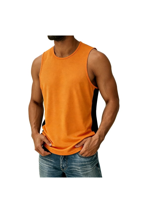 Tank Tops Men, Sleeveless Tank Tops Workout Muscle Gym Ribbed Shirt Athletic Bodybuilding T Shirts