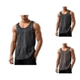 thumbnail image 1 of Tank Tops Men Summer Casual Fashion Loose Fit Scoop Neck Ripped Distressed Sleeveless Shirt Workout Gym Tanks, 1 of 5