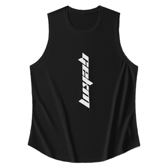 Tank Tops Men Summer Quick Dry Sleeveless Tee With "Gekm" Letter Print Casual Loose Fit Breathable Workout Vest For Gym Sports L Black