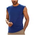 thumbnail image 1 of Tank Tops Men Workout Sleeveless Muscle Shirts with Chest Pocket Lightweight Casual Cooling Sleeveless Shirt for Gym Beach, 1 of 5