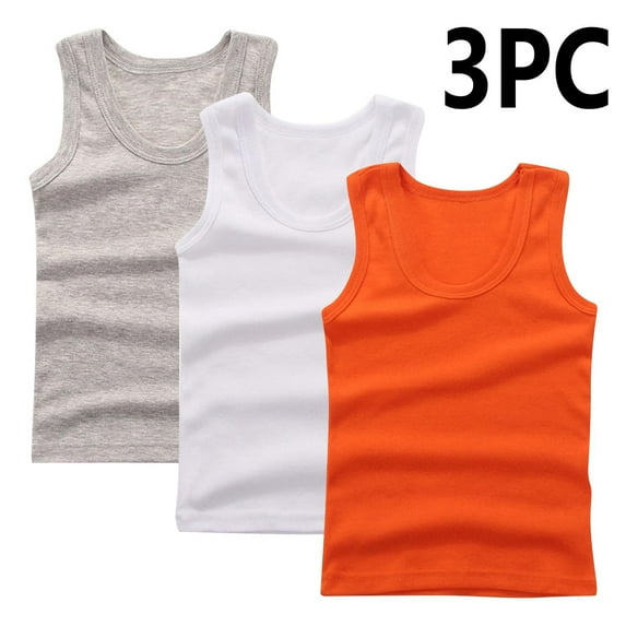 Tank Tops for Teens 3-Pack Toddler Girls Tank Tops - Unisex Boys Girls Sleeveless Tanks Undershirts - Kids Solid Workout Sports Running Breathable Yoga Tank Tops New Silvers 11T