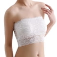 thumbnail image 1 of Tank Tops for Women,Convertible Strapless Bandeau Bra with Removable Pads and Underwire Support for Layering Comfort,Camisole Tops for Women,White,One Size, 1 of 9